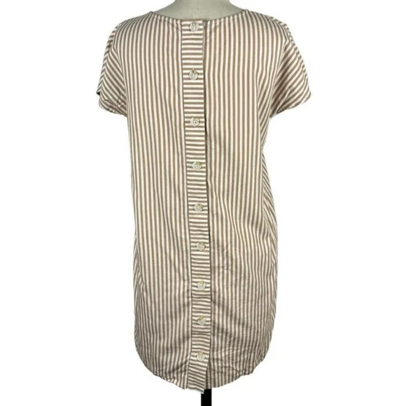 Madewell Button Back Easy Striped Dress - Picture 13 of 13